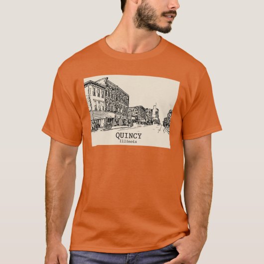 T-shirt Quincy Illinois 1 (Devant)