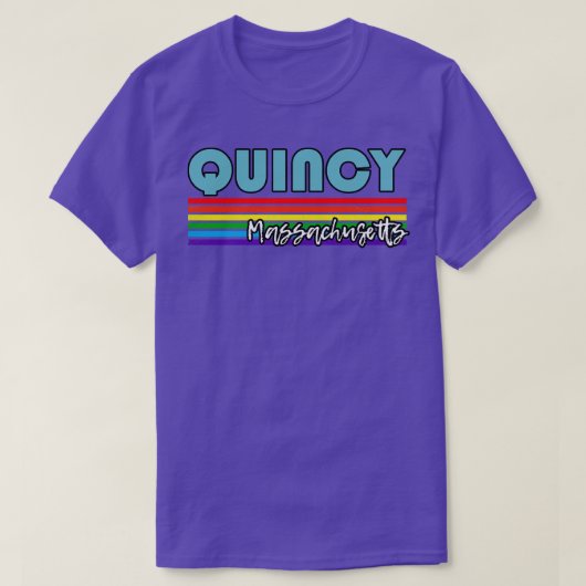 T-shirt Quincy Massachusetts Pride Quincy LGBT Cadeau LGBT (Design devant)