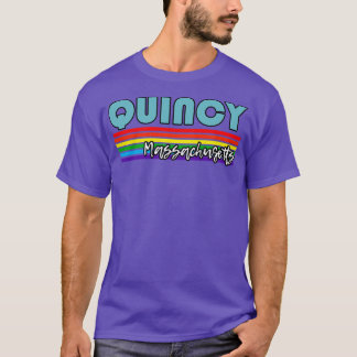 T-shirt Quincy Massachusetts Pride Quincy LGBT Cadeau LGBT