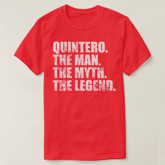T-shirt QuinteroQuintero Nom de famille Quintero nom de fa (Design devant)