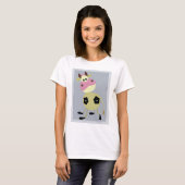 T-shirt Quirinal Cartoon Vache Fun Animal de ferme (Devant entier)