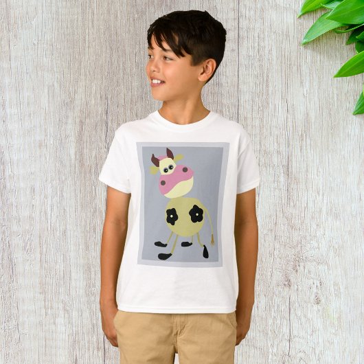 T-shirt Quirinal Cartoon Vache Fun Animal de ferme