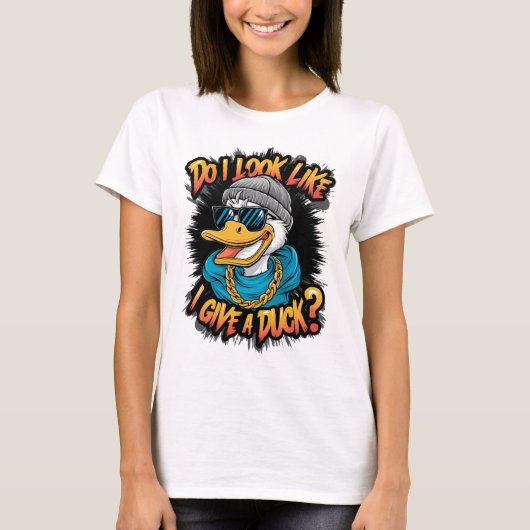 T-shirt Quirky Duck : Ai-Je L'Air De Donner Un Canard ? (Devant)