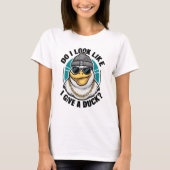 T-shirt Quirky Duck Fashionista Questions (Devant)