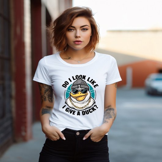 T-shirt Quirky Duck Fashionista Questions