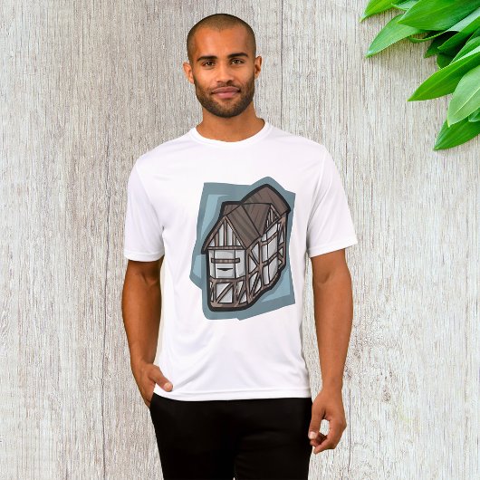 T-shirt Quirky Tudor House Architecture médiévale