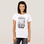 T-shirt Quito Ecuador City Skyline Plan Voyage 4 (Devant entier)