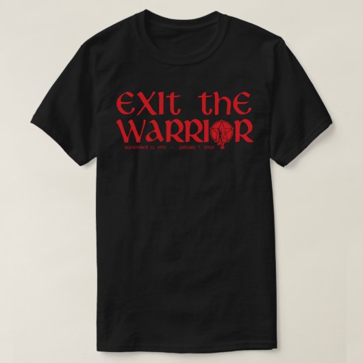 T-shirt Quitter le guerrier (Design devant)