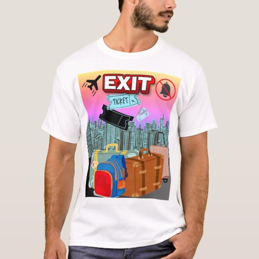 T-shirt Quitter le ticket (Devant)