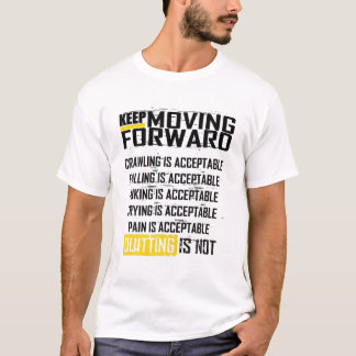 T-shirt Quitter N'Est Pas Motivationnel Citations Exercice