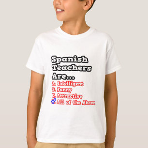T-shirt Quiz des enseignants espagnols...Blague