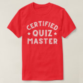 T-shirt Quiz Master Pub Quiz Quiz Quiz Quiz Quiz Quiz Quiz (Design devant)