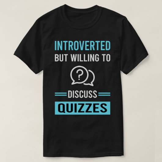 T-shirt Quiz Quizzes présenté (Design devant)