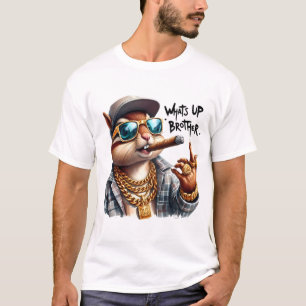 T-shirt quoi de neuf frère écureuil fume le cigare