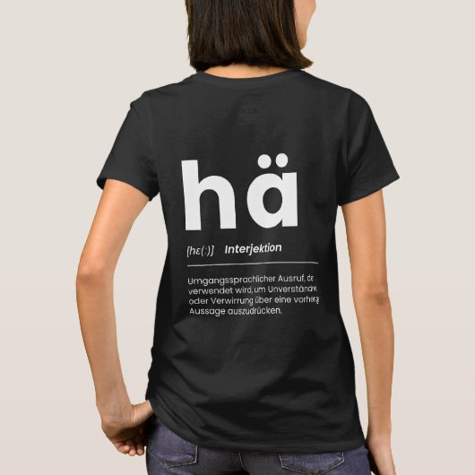 T-shirt Quoi ? Drôle de formule et définition de l'humour  (Dos)
