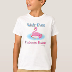 T-shirt Quoi qu'il flotte votre Flamant rose 2