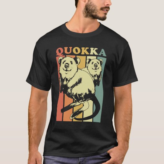 T-shirt Quokka rayé (Devant)