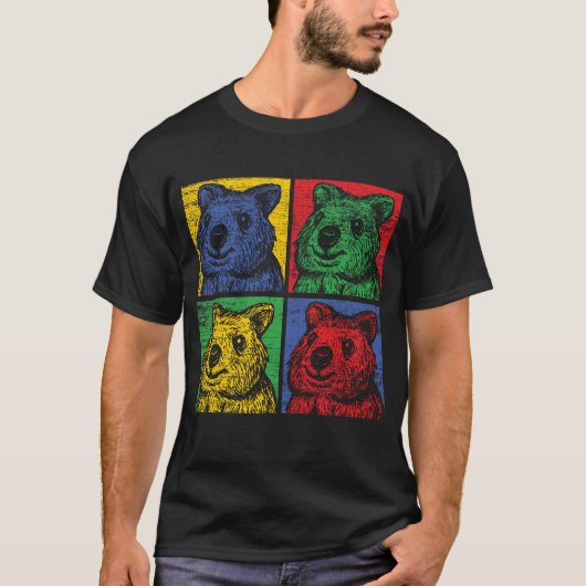 T-shirt Quokka type de pop (Devant)