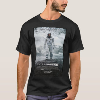 T-shirt &Quot blanc ; INTERSTELLAR&Quot ;