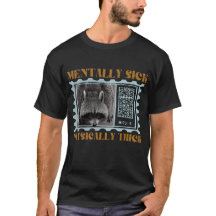 Quota Mentally Sick Physically Thick Funny Raccoon