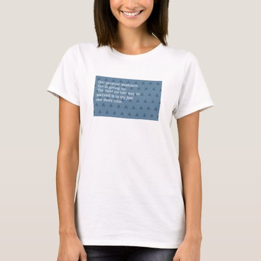 T-shirt quote (Devant)