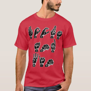 T-shirt quotFOCUS ET WINquot Doigt épelé en Si américain