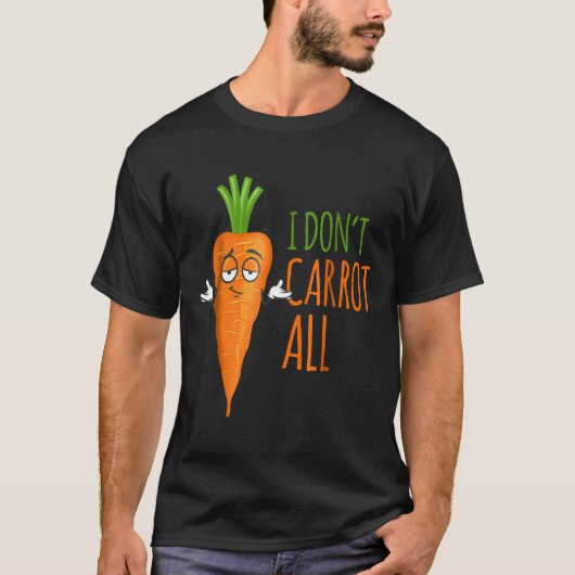 T-shirt Quoti Dont Carrot Allquot Funny Vegan Puns Hommes  (Devant)