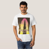 T-shirt Qutub Minar New Delhi Inde affiche voyage (Devant entier)