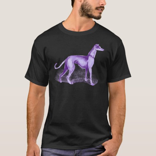 T-shirt Qu'Une Chemise De Chien Violet (Sans Mots) Essenti (Devant)