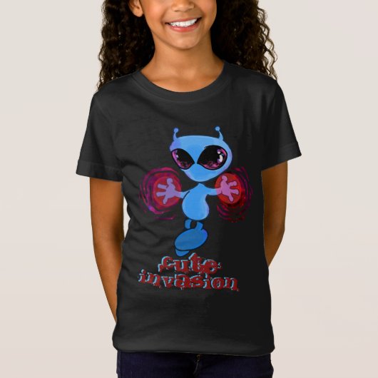 T-Shirt Qwiby : Mignonne invasion (Devant)