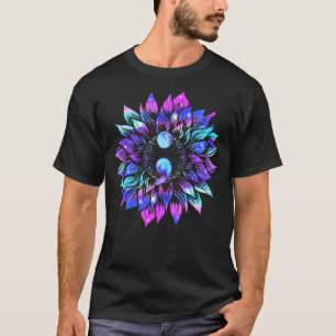T-shirt Qwpb Sunflower Semicolon Histoire sur le suicide P