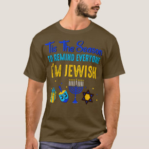 T-shirt QZG C'Est La Saison Heureux Hanoukka Chanukah Juif