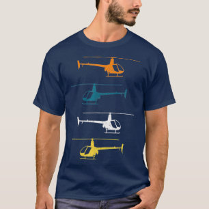 T-shirt R22 Hélicoptère pilote vol Hélicoptères Art
