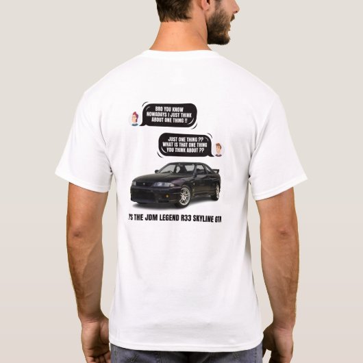 T-shirt R33 RTM Skyline (Dos)