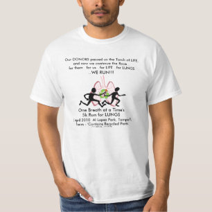 T-shirt r) 5k couru pour des poumons - OBAAT