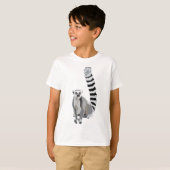 T-shirt R est pour citronnelle à queue d'anneau LemurRing  (Devant entier)