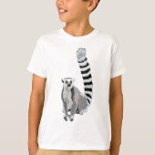 T-shirt R est pour citronnelle à queue d'anneau LemurRing  (Devant)