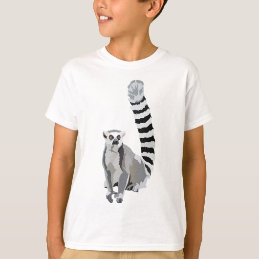 T-shirt R est pour citronnelle à queue d'anneau LemurRing (Devant)