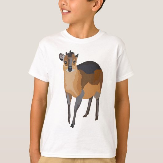T-shirt R est pour Red Flanked Duiker (Devant)