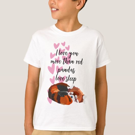 T-shirt R est pour Red Panda (Devant)