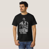 T-shirt R.I.P. Basketball Boston Bill Russell (Devant entier)