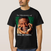 T-shirt R.I.P. Bill Russell Basketball (Devant)