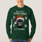 T-shirt R.I.P. Chandail laid de Noël de Harambe (Devant)