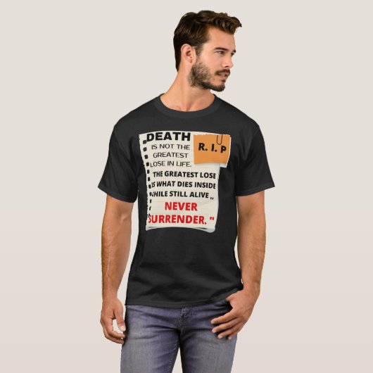 T-shirt R. I. P motivation jeune dolph citation Classic T- (Devant entier)