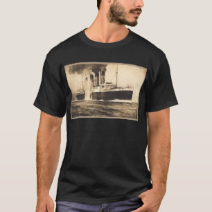 T-shirt R.M.S. Lusitania frappé par des torpilles outre d