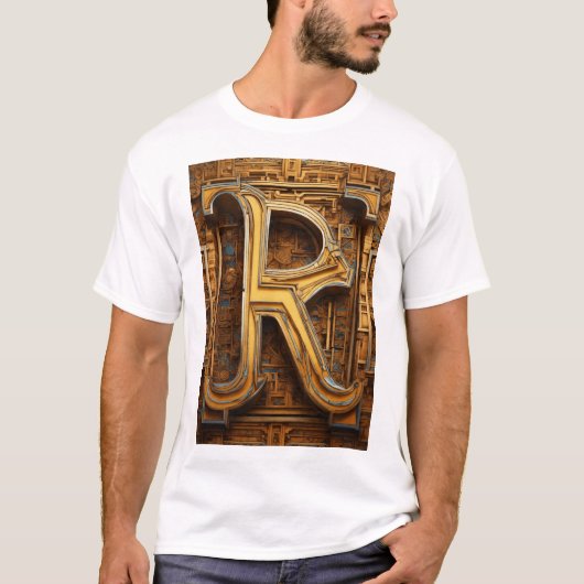 T-shirt R nom alphabétique (Devant)