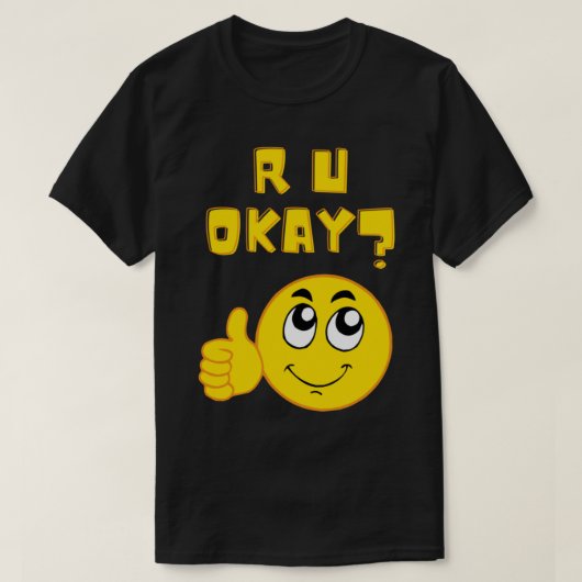 T-shirt R U ok, ça va. (Design devant)
