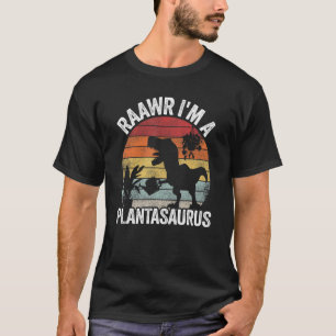 T-shirt Raawr I'm A Plantasaurus Jardin de plaisanteries G