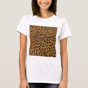 T-shirt RAB Rockabilly Empreinte de léopard Brown Gold