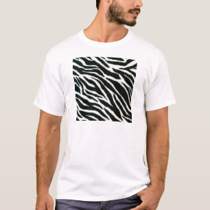 T-shirt RAB Rockabilly Impression Zèbre Noir & Blanc